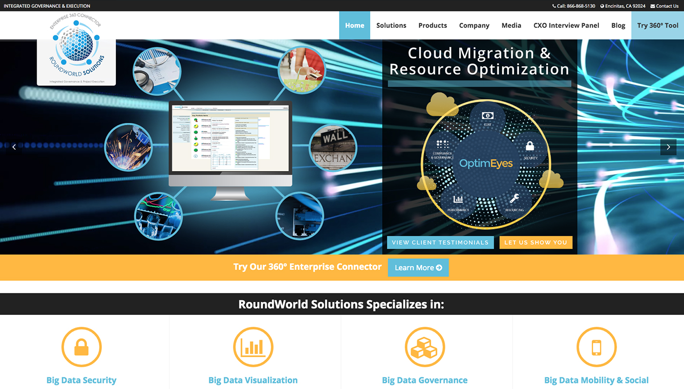 Roundworld Solutions Website Design
