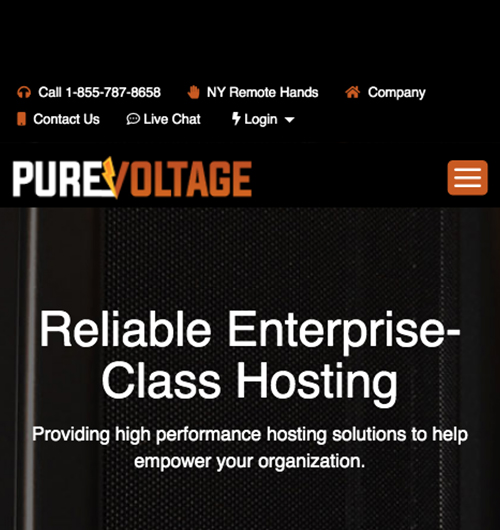 PureVoltage Mobile Website Design
