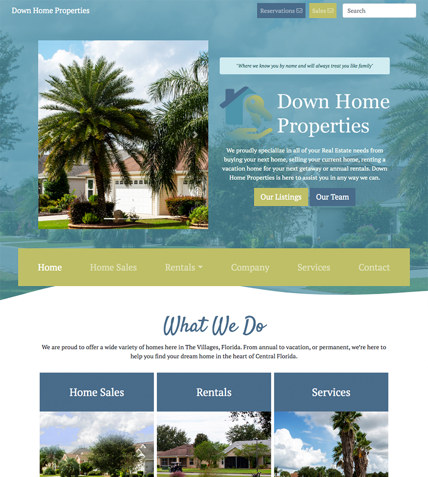 Real Estate Website Design The Villages