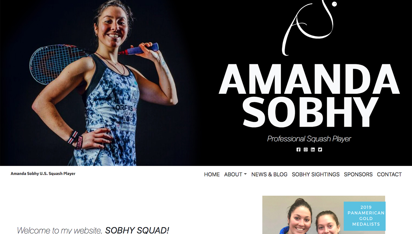 Amanda Sobhy Website Design
