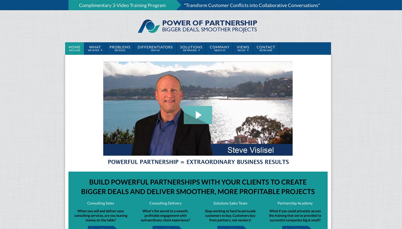 Power of Partnership Website Design